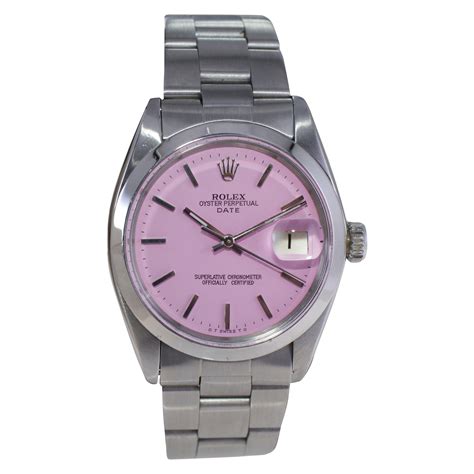 rolex oyster pink face